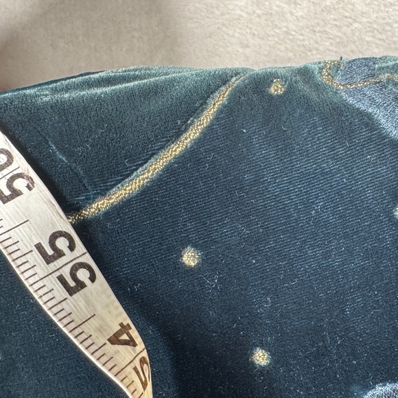 Vintage Worth Silk Blend Dark Teal Velvet Embroidered Celestial Blazer Size 4P - Picture 16 of 17